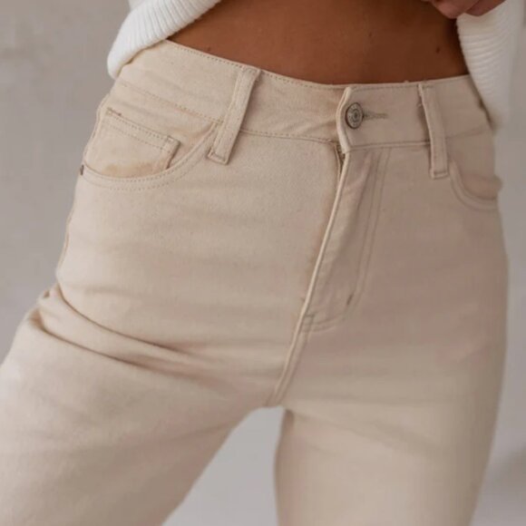 Beige Solan Jeans - excellent condition - Size 29 - ankle length - Picture 4 of 5